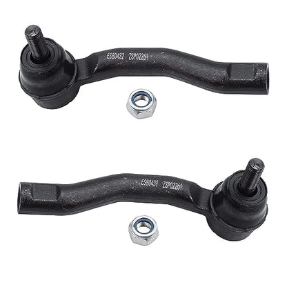 Detroit Axle - Front 4pc Steering Knuckles Kit for 03-08 Toyota Corolla, 2 | Steering Knuckles & Wheel Bearing Hubs 2 Outer Tie Rods 2003 2004 2005 2006 2007 2008 Replacement - size: 4SU47746/Kit