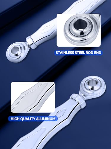 Chrome Shift Linkage, Adjustable Shifter Linkage Compatible for Harley Davidson Street Glide, Electra Glide, Road King, Road Glide, Tri Glide, Softail 1986-2024 - color: Chrome