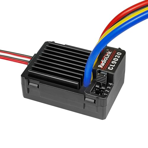 Radiolink CL9030 90A 2S-4S RC Brushed ESC Waterproof 5A BEC 5.5V/7.5V | Electronic Speed Controller for RC Crawler Tank Truck Car Boat 1/10 XT60 Plug