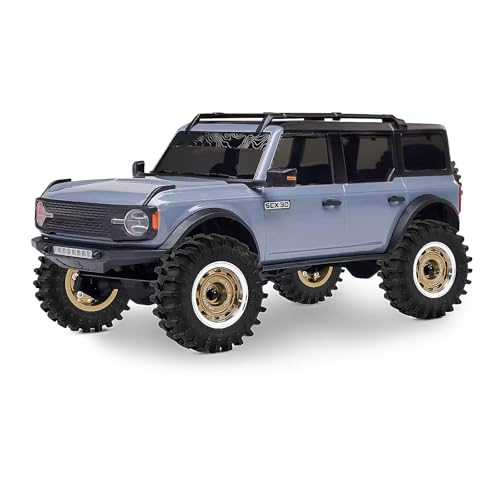 0.7" Aluminum Beadlock Wheels and Tires Set for 1/30 Axial SCX30 RC Crawler – Upgrade Parts (Bronze-299) - color: Bronze-299