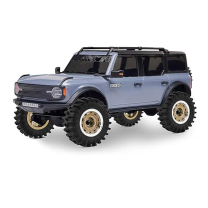 0.7" Aluminum Beadlock Wheels and Tires Set for 1/30 Axial SCX30 RC Crawler – Upgrade Parts (Bronze-299) - color: Bronze-299