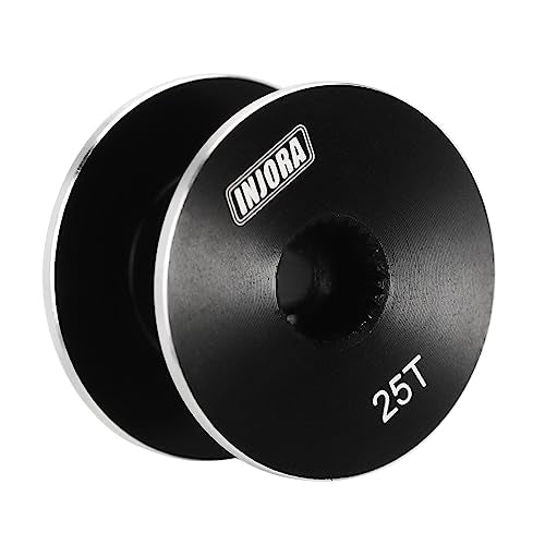 INJORA 35KG Servo with Winch Spool Kit for SCX10 PRO, 360° 25T (16mm*8mm) - size: 16mm*8mm
