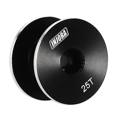 INJORA 35KG Servo with Winch Spool Kit for SCX10 PRO, 360° 25T (16mm*8mm) - size: 16mm*8mm
