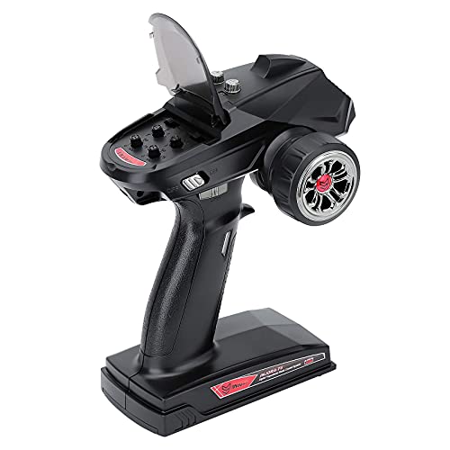 INJORA RC Transmitter 2.4GHz 6CH Controler and Receiver and 35KG Digital Servo for 1:10 RC Crawler SCX10 TRX4 D90