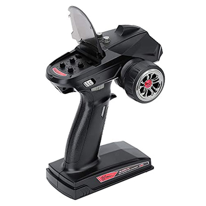 INJORA RC Transmitter 2.4GHz 6CH Controler and Receiver and 35KG Digital Servo for 1:10 RC Crawler SCX10 TRX4 D90