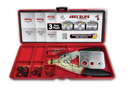 SRTK1 Just Clips Snap Ring Tool Kit with Clips and O-rings, Snap Ring Pliers and the Patented ClipKey. The only Installation Tool that works with 1/4", 3/8", & 1/2" Snap Rings.