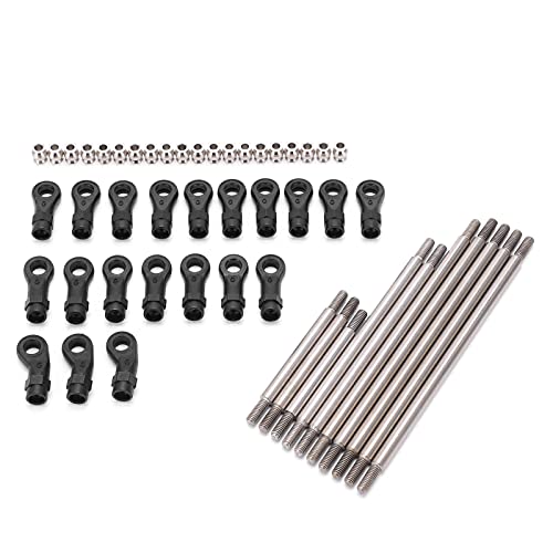 CHICIRIS RC Metal Link Tie Rod Pull Rod Set with End Ball, for 82056-4 82006-4 1/10 RC Car