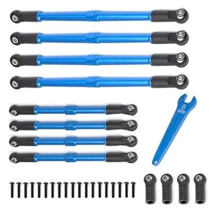 RC Crawlers Components for Traxxas for E-Revo E for Revo 2.0 D251 1/10 Metal Push Rod Toe Links Turnbuckle 5319X 5338R RC Car Upgrade Parts(Red) - color: Red