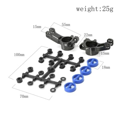 RC Upgrade Accessory Compatible with Kyosho for MP10 1/8 RC Car Upgrade Parts Accessories 1 Set Metal Rear Hub Carrier IFW608