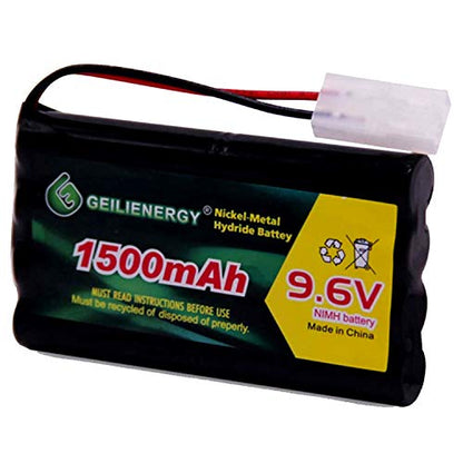 9.6V 1500mAh Rechargeable NiMH RC Battery with Tamiya Connector Compatible with RC Car RC Truck RC Airplane RC Boat Traxxas LOSI Associated HPI Kyosho Tamiya Quadcopter Drone Hobby (1 Pack) - color: 9.6V 1500 MAH Battery (1 PACK)