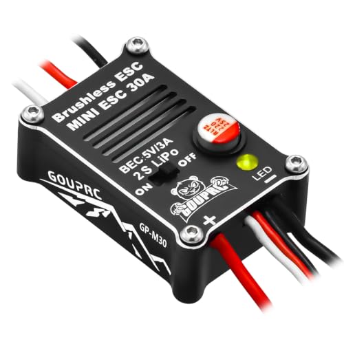 Brushless ESC 30A for SCX24/ TRX4M/ Redacat Ascent-18 1/24 1/18 RC Brushless Combo Kit Replacement ESC