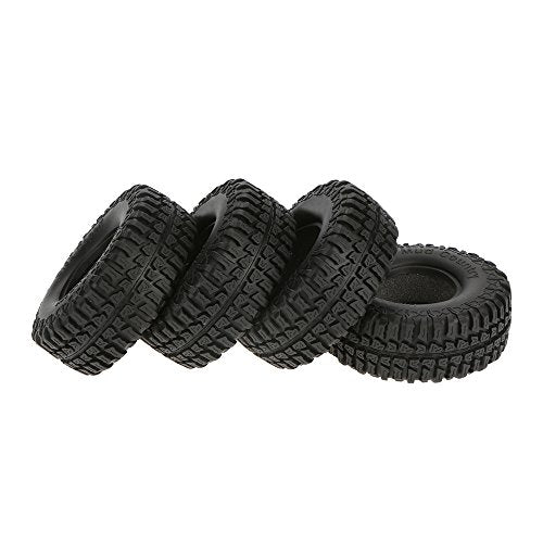 Goolsky 4Pcs Austar 1.9" 100mm 1/10 Scale Tires for 1/10 RC4WD D90 Axial SCX10 RC Rock Crawler