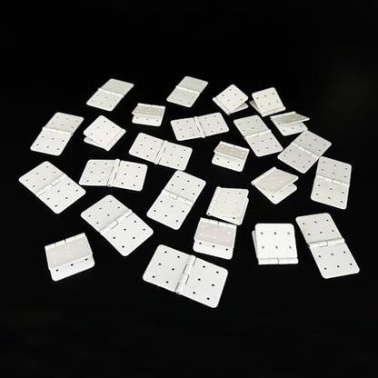 25PCS RC Airplane Pinned Nylon Hinges for RC Plane Replacement Parts Fixed Wing Model Airplane Loose-Leaf (Large 20X36mm) - style: Large 20X36mm