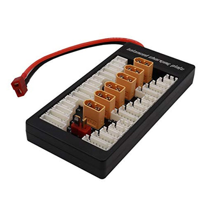 Parallel Balanced Charging Plate XT60 2S-6S Lipo Battery Parallel Charge Board with T Plugs Connector Compatible with IMAX B6/B8 UN A6 Charger (XT60)