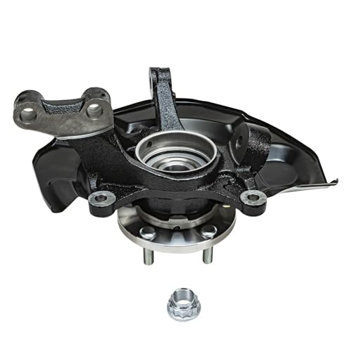 Detroit Axle - AWD 4pc Steering Knuckles Kit for 04-07 Toyota Highlander | w/ABS on Axle, 2 Front Steering Knuckles & Wheel Bearing Hubs 2 Rear Wheel Bearing Hubs 2004 2005 2006 2007 Replacement - size: 4UW48746/Kit