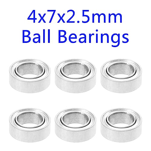 18PCS ShareGoo Ball Bearing Set 4x7x2.5 4x8x3 7x11x3mm Compatible with Wltoys 1/14 144001 RC Car Upgrade Parts