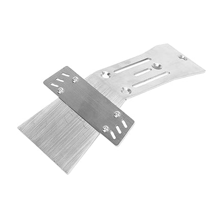RC Car Front and Chassis Skid Plate Armor, Stainless Steel Guard Armor Plate for Durability and, Compatible with YIKONG DF7 1/7 Short Truck