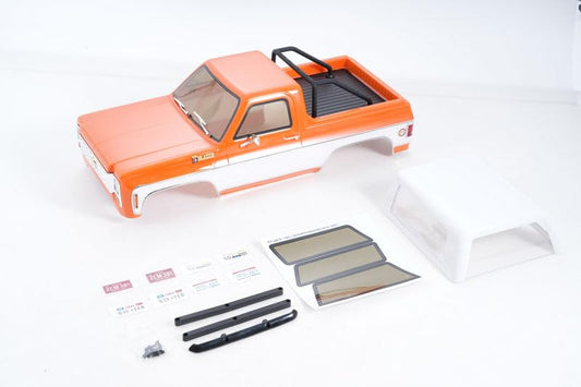 FMS FCX10 Rc Car Parts RC Crawler RC Trucks Parts Replacement Accessory for 1/10 Chevrolet K5 Blazer Car Body Shell Assembly Painted Oranger - color: Orange