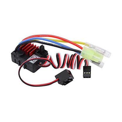 RC 25A Brushed ESC, Waterproof Integrated Design with Multiple Protection Functions and Durable Material, for 1/18 1/24 RC Car Electric RVs Truck Climbing Car Tank