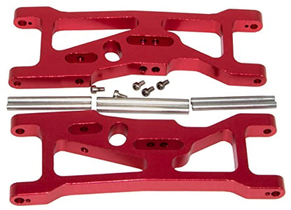 Front/Rear Swing Suspension Arm for Losi 1/10 22S SCT 2WD Short Course Truck Rc Car Upgrade Aluminum Alloy Parts and 2 Tools(Red) - color: Red