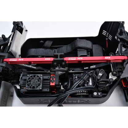 Aluminum 7075-T6 Alloy Center Brace BAR for Arrma 1/8 Notorious 6S V6 Stunt TRUCK-ARA8611V6 Upgrades - Black