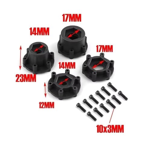 for HPI for Redcat for Rovan for Savage 2PCS 165MM for Monster Truck Wheels Rim Tire Set 12 14 17mm Hub Hex for 1/8 Off-Road RC Car Rc Car Tires(P1) - size: P1