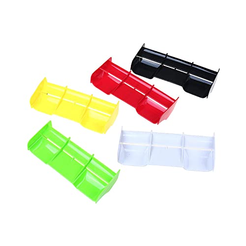 NORMICHIC RC Competition-Class Tail Wing For 1/8 Scale Nitro Electric Powered Off-Road Racing Buggy Truck, RC Frame Tail Wing Upgrade Part (White)