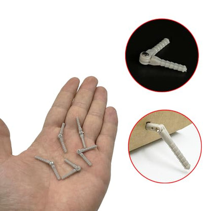 5PCS RC Airplane Plastic Pin Hinge Needle Hinge for RC Plane Aircraft Helicopter DIY Model Plane Fix Wing Parts (2x33mm Gray) - style: 2x33mm Gray