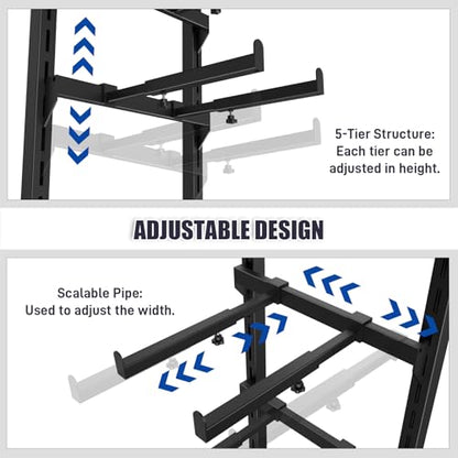 RC Car Stand Display Rack, Universal RC Model Display Shelf, Adjustable RC Car Show Stand for 1/6 1/10 1/12 1/18 1/24 FCX10 FCX24 FCX18 SCX24 SCX18 SCX10 Scale Cars Trucks