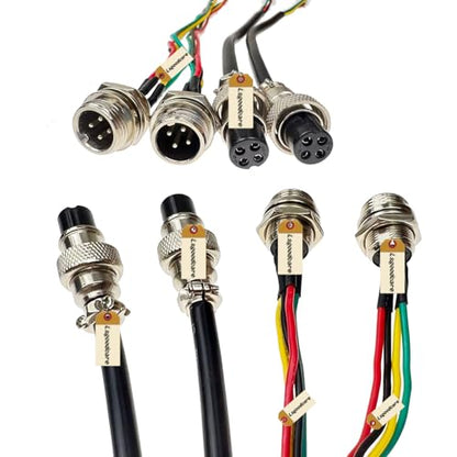 Lsgoodcare 4Pcs GX12-4pin Male Female Aviation Connector Power Electrical Terminal Socket Cable to 2.54MM Terminal 12MM 4Din Aviation Plug Sockets Cable to XH2.54MM Connector ﻿﻿