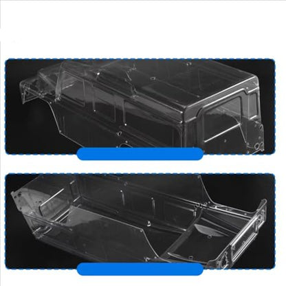 Rc Parts Compatible with Traxxas for TRX-4 1/10 Remote Control Crawler Car Upgrades Parts Accessories 324Mm Wheelbase Clear Body Shell Kit