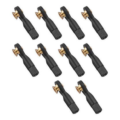 uxcell 10Pcs M3 3.0xL29mm Lever Steering Linkage Tie Rod End Ball Head End without Screws and Nut for RC Robot