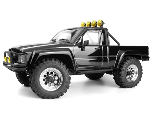 Helidirect HPI Venture18 Brushed 1985 Toyota Hilux SR5 1/18 RTR 4WD w/2.4GHz Radio TX, Battery & Charger - Remote Control Crawler, RC Rock Crawler 1/18 4WD Off-Road for Adults (Black (HPI160800)) - color: Black (Hpi160800)