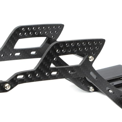 Carbon Fiber LCG Chassis Kit for 1/10 RC Crawler Car SCX10 II Element Enduro SOA Built Trail Truck DIY Upgrade Parts