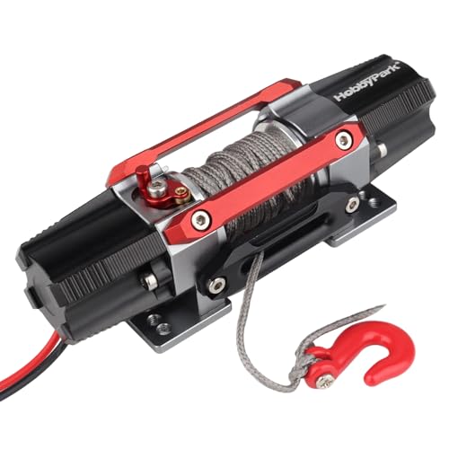 Hobbypark 1/10 RC Crawler Winch with Dual Motor Powerful for Axial SCX10 Traxxas TRX4 Redcat Gen 8 Gen7 RC4WD D90 RC Rock Climbing Car