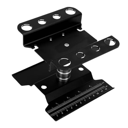 360 Degree Rotation Stable Flexible RC Car Work Stand for 1/10 1/8 Scale Simulation Climbing Vehicles Alloy (Black) - color: Black
