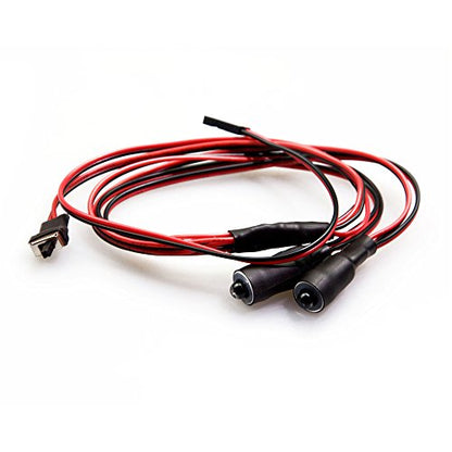 QUE-T 10mm 2 LEDs Angel Eyes & Demon Eyes LED Headlight/Back Light for 1:10 RC Model Crawler Cars, (Red + White, 10MM) - color: Red + White, size: 10MM