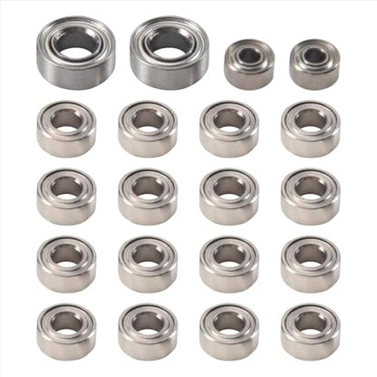Rc Bearings for Axial for SCX24 90081 AXI00001 AXI00002 1/24 20Pcs Steel Ball Bearing Set RC Crawler Car Spare Parts Model Accessories