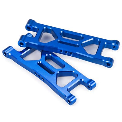 Rear Upper&Lower Suspension Arms for ARRMA 1/18 Typhon Granite Grom | 380 Brushed 4X4 Monster Truck 4 PCS/Set Blue Aluminum Upgrades Parts - color: Blue