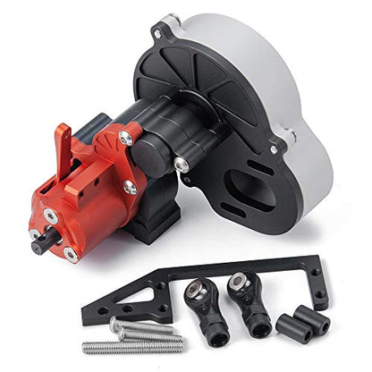 QUE-T Aluminum Dig Gearbox Complete Transmission Case for 1/10 Axial SCX10 | with Gear