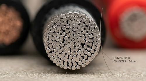 EvZ 8 Gauge Silicone Wire, 33ft 10AWG Ultra Flexible 2 Conductor Parallel Cable, Tinned Copper High Temp Resistant (-60°C to +200°C), Red Black 2 Pin Power Cord for RC, Solar, Battery & LED Strips - size: 08AWG