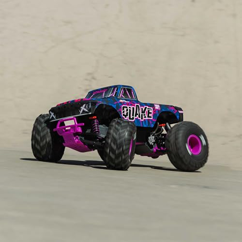 ARRMA RC Truck 1/10 Quake 223S 2WD RTR (Battery and Charger Not Included) Brushless Monster Truck, Purple, ARA3537T3 - color: Purple
