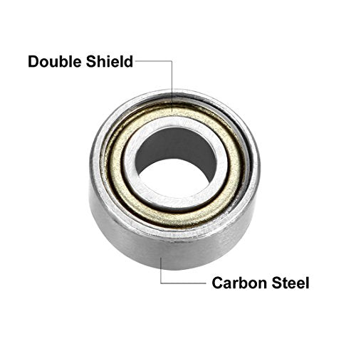 uxcell 685ZZ Ball Bearing 5mm x 11mm x 5mm Double Shielded 685-2Z Deep Groove Bearings, Carbon Steel (Pack of 20) - size: 5mmx11mmx5mm