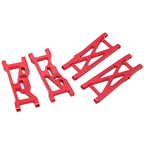 RC Aluminum Front and Rear Suspension Arms for LOSI 22S SCT 1/10 RC Short Course Truck Upgrade Parts(Red) - color: Red
