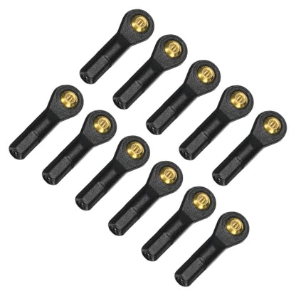 MECCANIXITY M2xL26mm RC Plastic Tied Rod Ends Link Ball Joint Head Kit Ball Head Link Joints Steering Linkage Upgrade Accessories for RC Crawler Car Pack of 11, Black - size: M2xL26mm