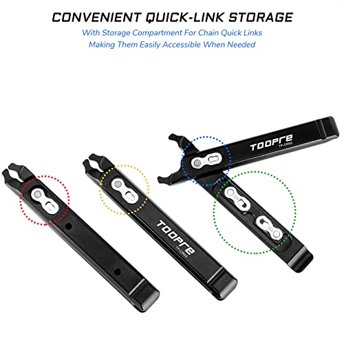 Multi-Functional Master Link Pliers | With Master Link Removing, Tire Levers, Storage Links, and Chain Hook - Ideal for MTB, Road, Mountain Bicycle, BMX Bikes