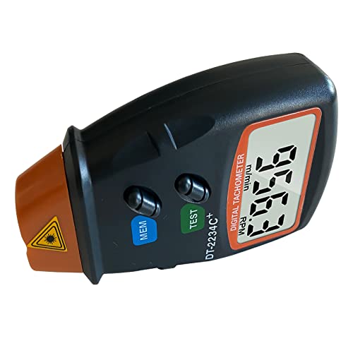 Digital Laser Photo Tachometer Gauce for car,Wheels,Engines,Non Contact Tach RPM Meter,2.5RPM-99,999RPM Motor Speed Meter Gauge Tool Includes Reflective Tapes