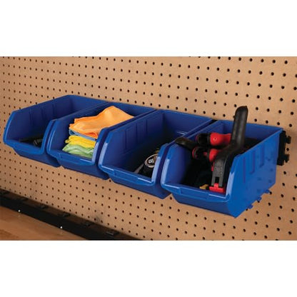 Performance Tool W5196 4-Piece Large Stackable Storage Trays, Blue | Large Stackable Trays for automotive tools garage applications - style: 4pc Large Blue Bins Only
