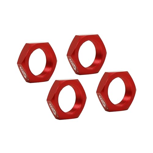 24MM Aluminium Wheel Nut Set (Red) | for 1/5 Scale Hpi ROVAN Km Baja 5b RC Car Parts - color: Red