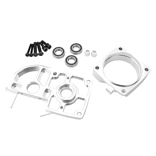 FLMLF CNC Metal Quick Release Clutch Bell Support Frame Kit for 1/5 Hpi Rofun BAHA Rovan Km Baja 5b Ss 5t 5sc Rc Car Parts (Silver) - color: Silver